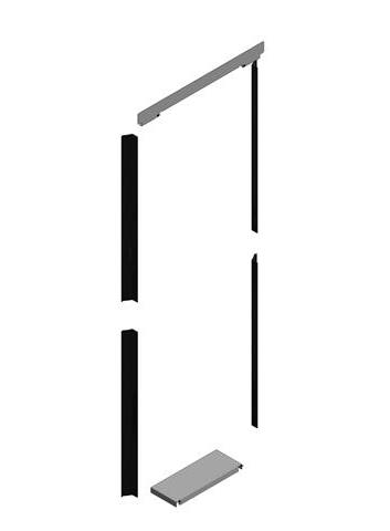 Kit d'étanchéité à l'air pour rail face avant