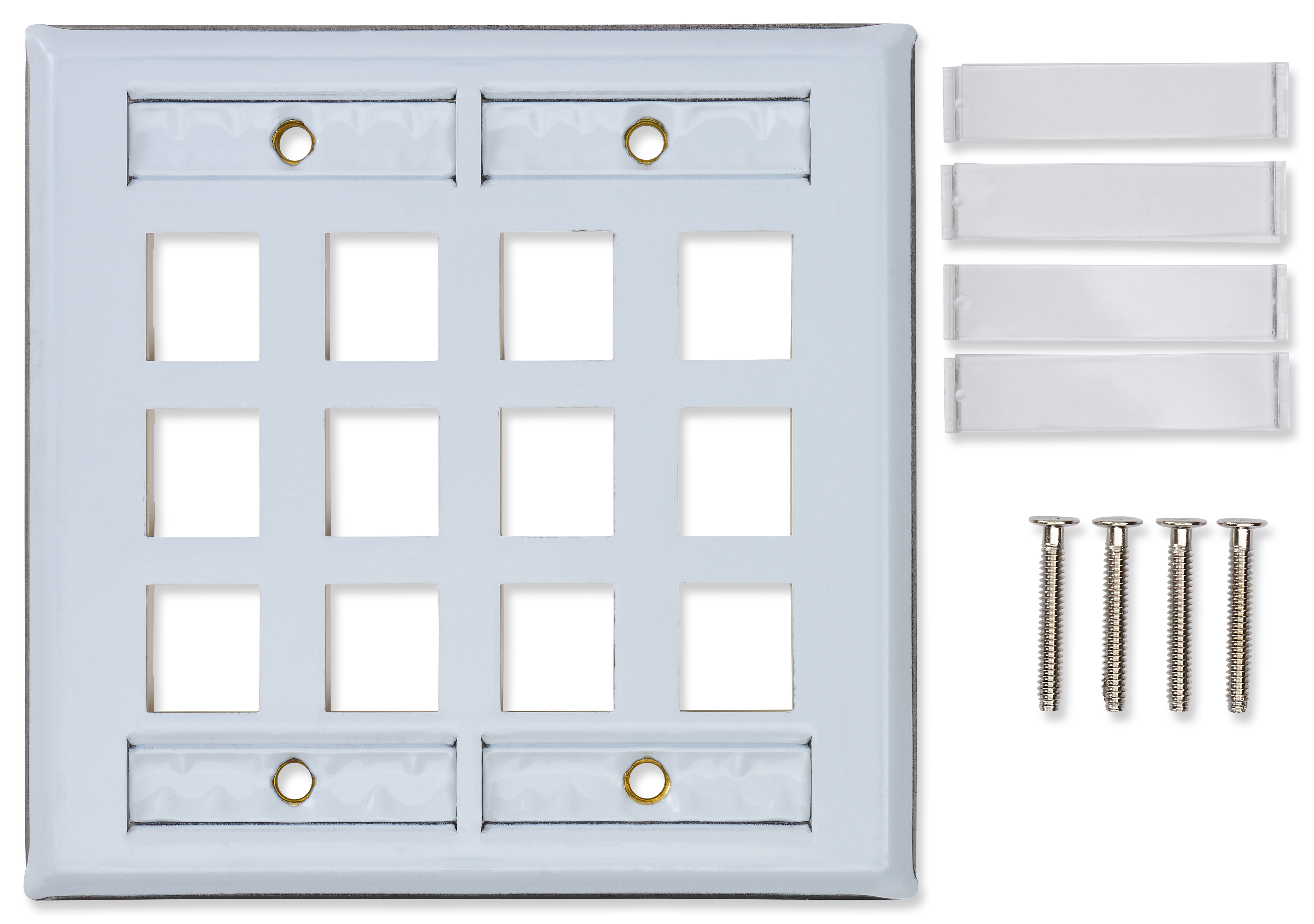 PLAQUE FRONTALE DOUBLE INOXYDABLE KEYCONNECT