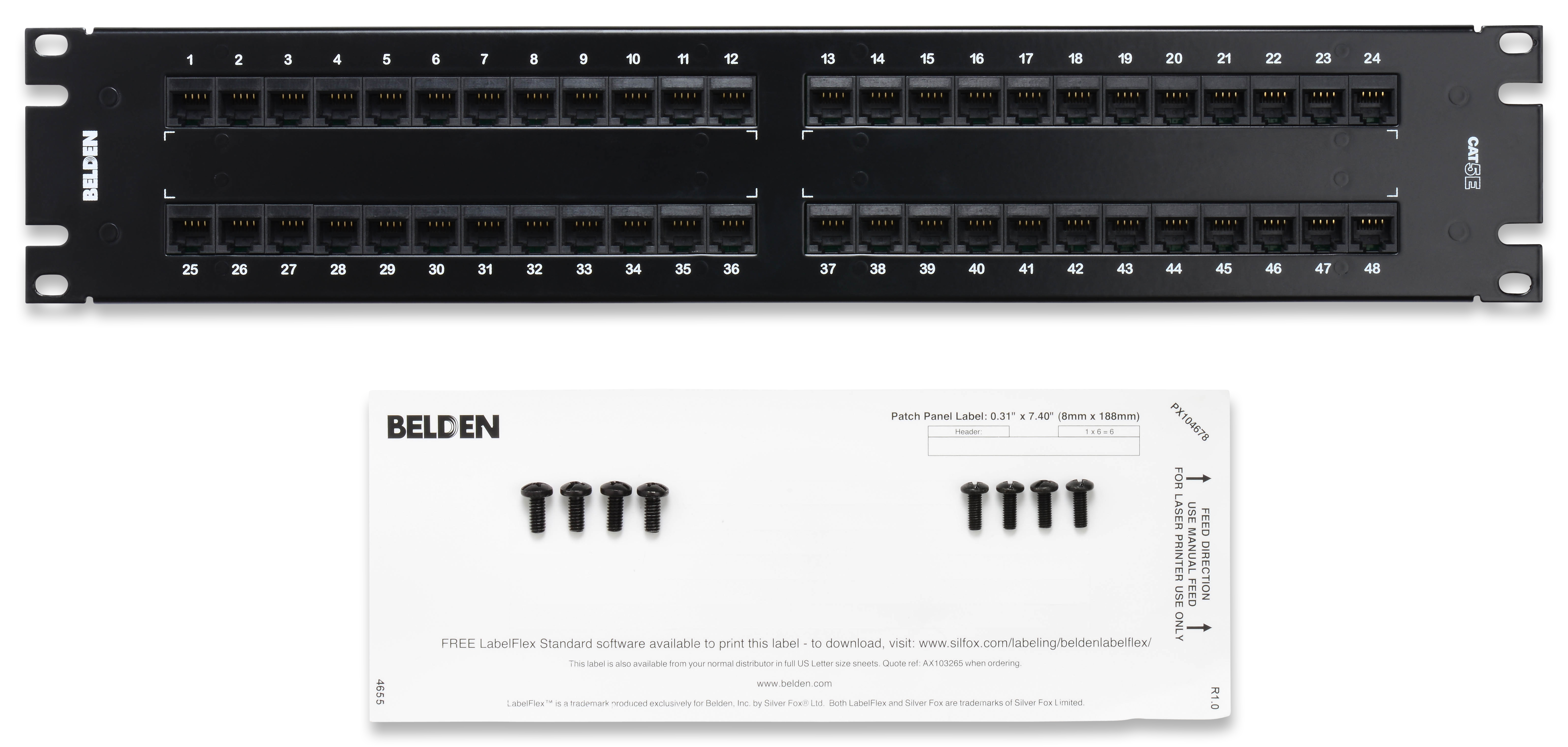 Câble CAT 5E HDPP BIX 48 2U