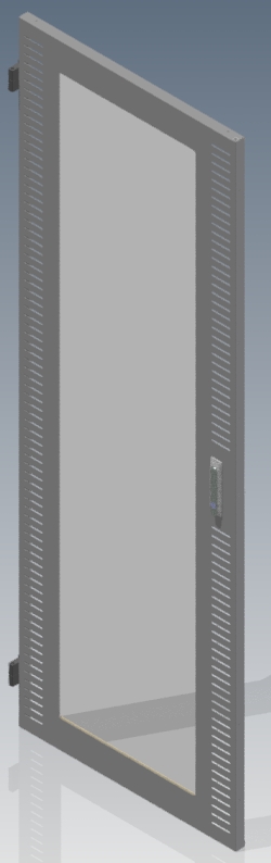 Options de porte ventilée en polycarbonate pour série armoires