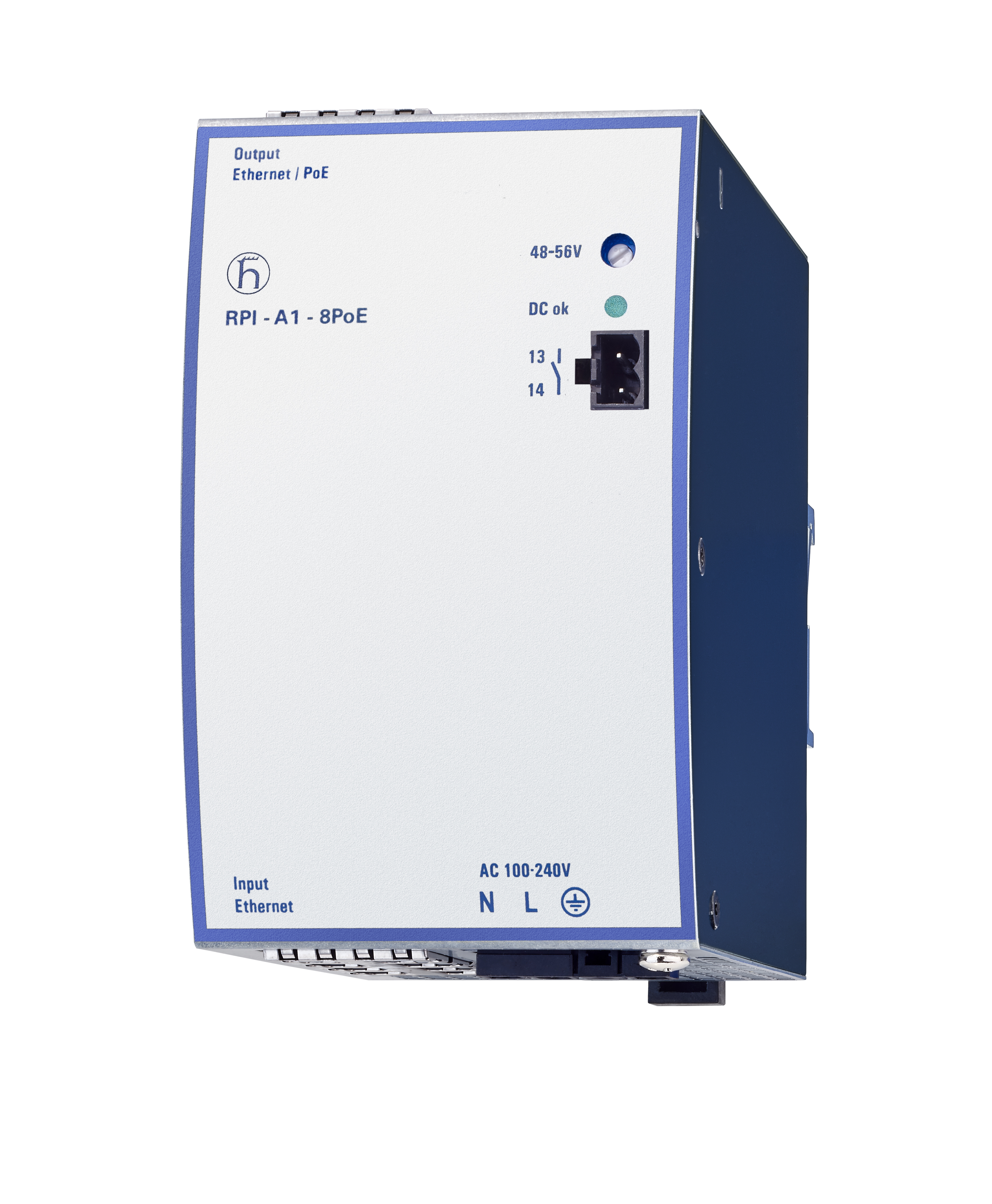Injecteur de puissance ferroviaire, RPI-A1-4PoE