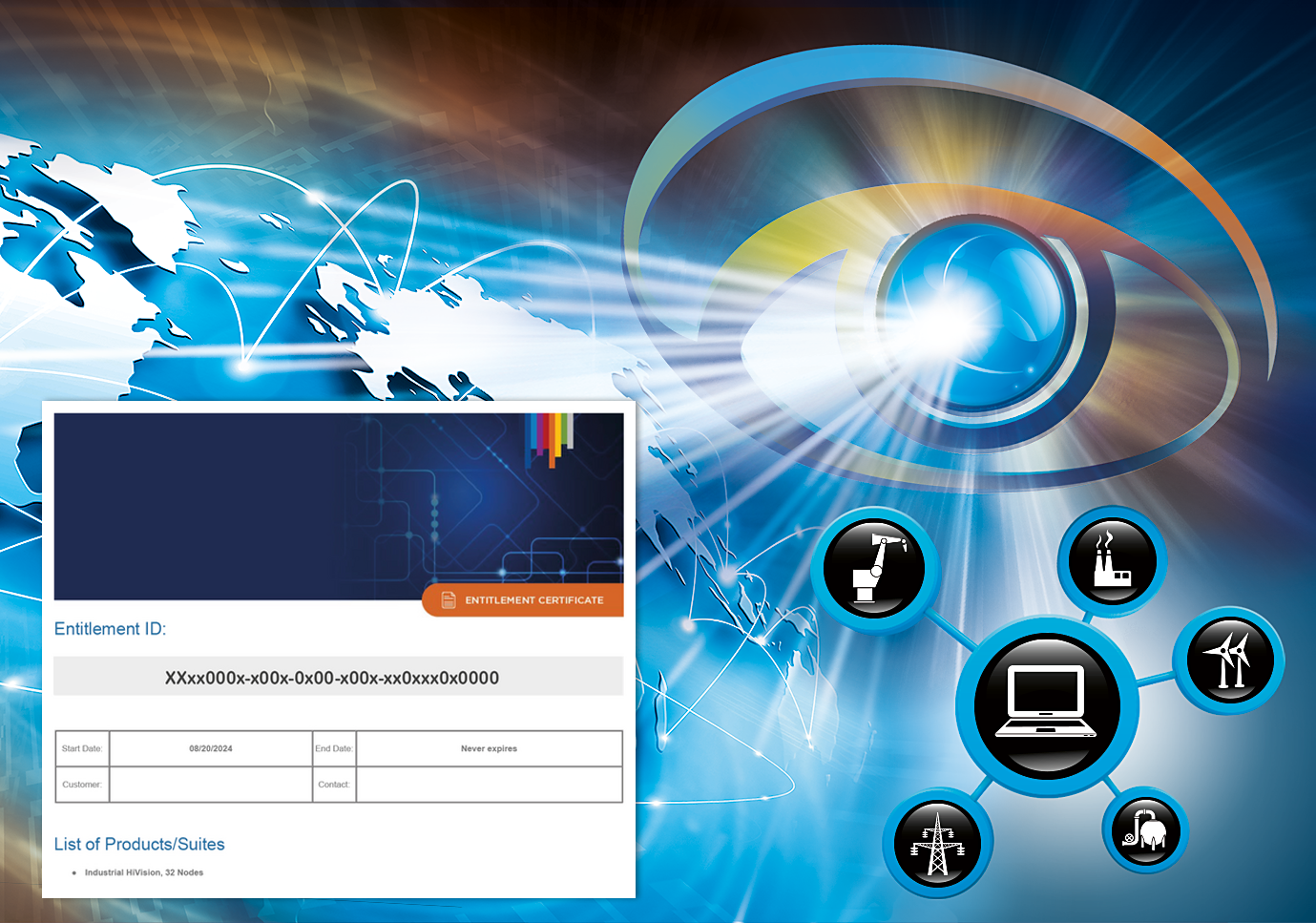 Industrial HiVision, 128 nœuds - Option de licence Belden