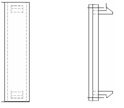 PLAQUE FRONTALE EUROMOD VIERGE (DEMI)