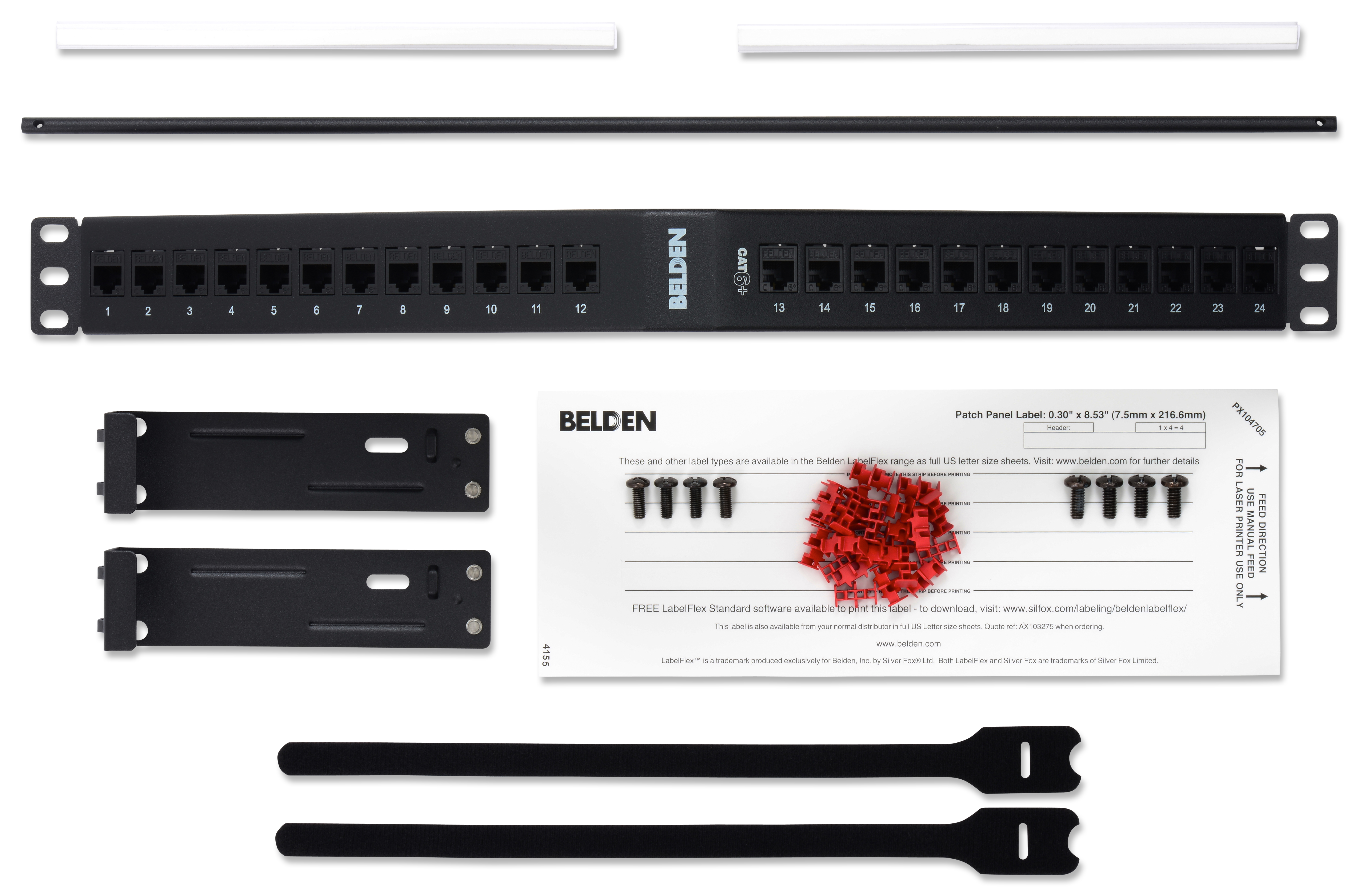 CAT 6 coudé PP 24 1U