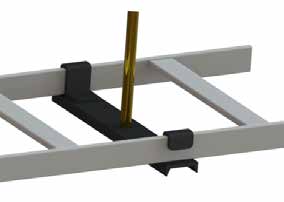 Kit de support central pour chemin de câbles